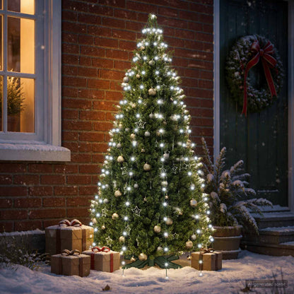 Christmas Tree Lights 180 LEDs Cold White 180 cm