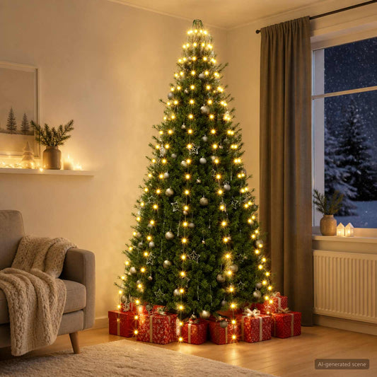 Christmas Tree Lights 210 LEDs Warm White 210 cm