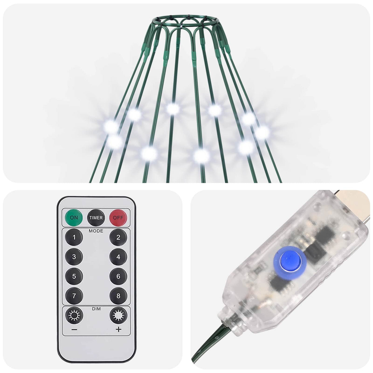 Christmas Tree Lights 500 LEDs Cold White 500 cm