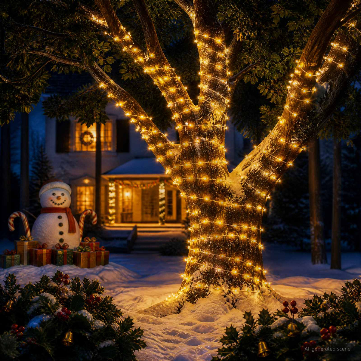 Rope Lights 150 LEDs Warm White 15 m
