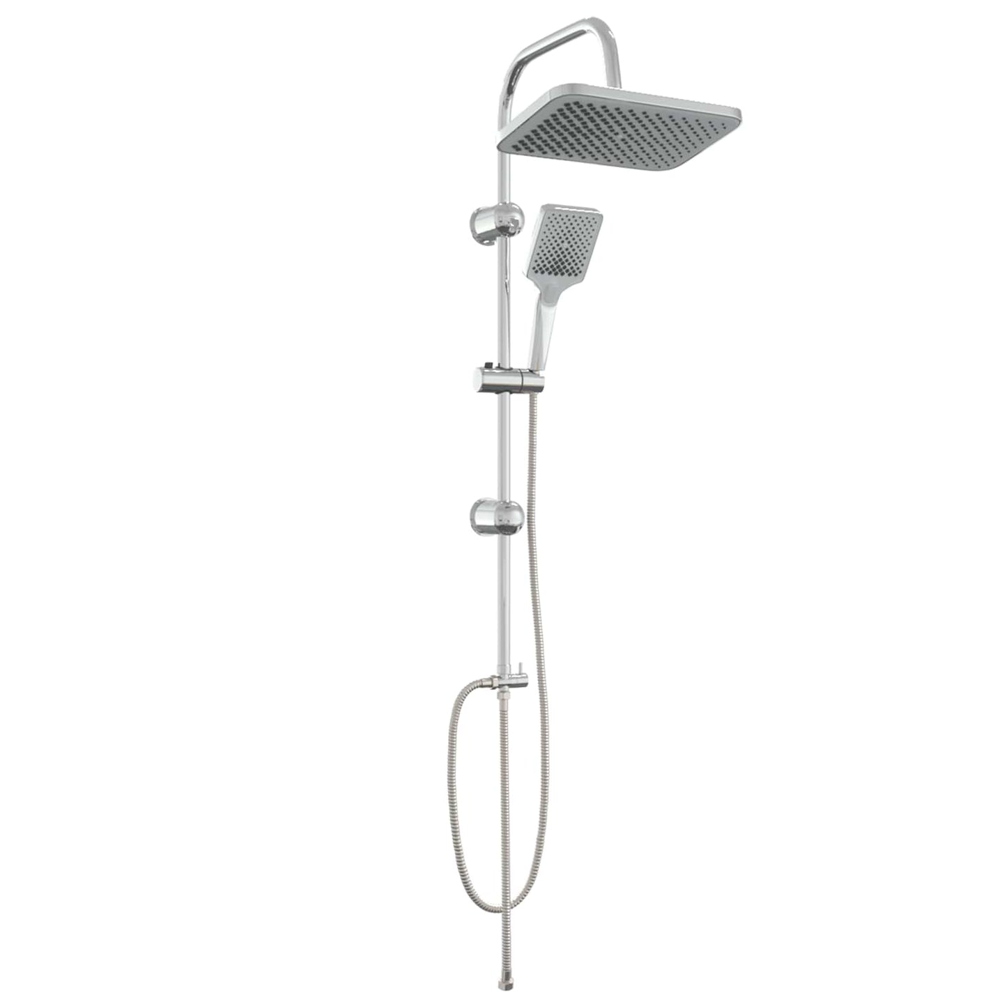 Shower System with Shower Head Chrome Stainless Steel