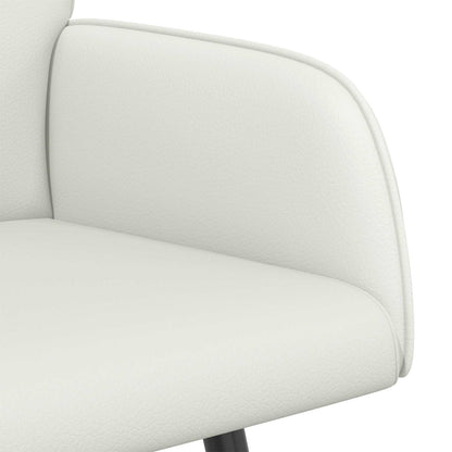 2 Seater Sofa with Metal Legs 2-Seater White Faux Leather