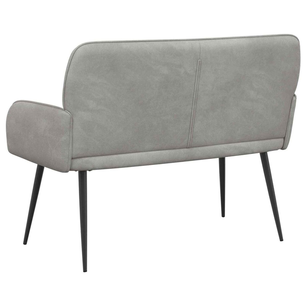 2 Seater Sofa with Metal Legs 2-Seater Light Grey Velvet