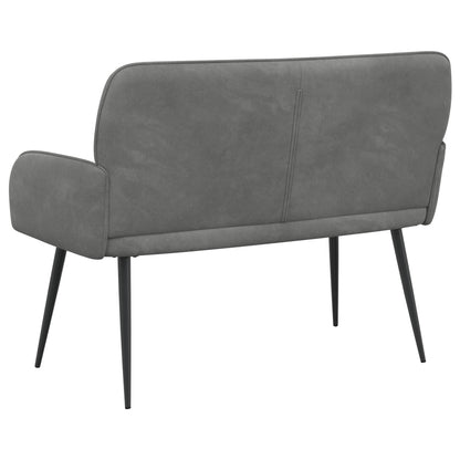 2 Seater Sofa with Metal Legs 2-Seater Dark Grey Velvet