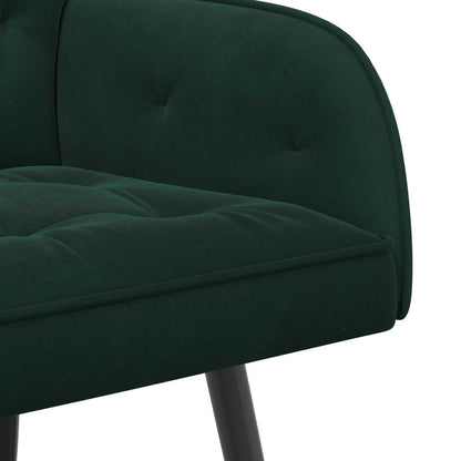 2 Seater Sofa with Metal Legs 2-Seater Dark Green Velvet