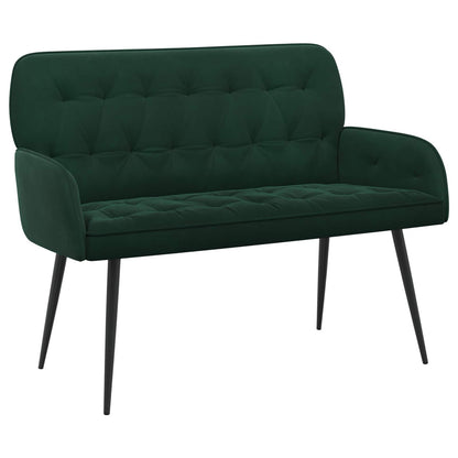 2 Seater Sofa with Metal Legs 2-Seater Dark Green Velvet