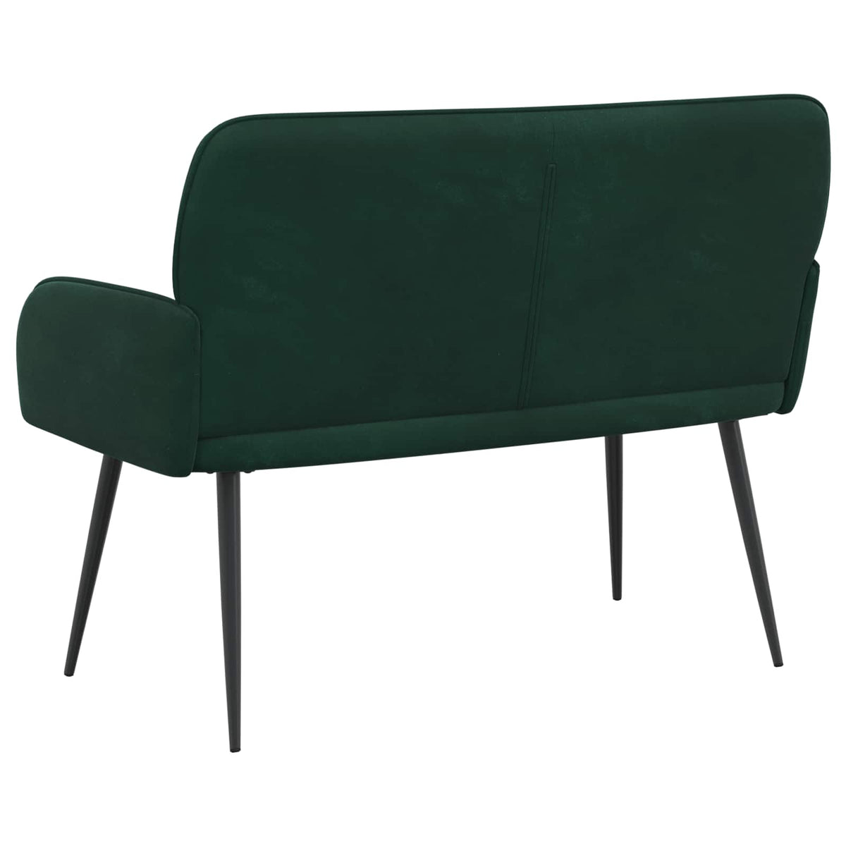 2 Seater Sofa with Metal Legs 2-Seater Dark Green Velvet