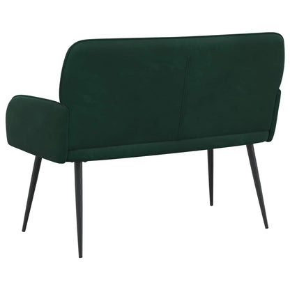 2 Seater Sofa with Metal Legs 2-Seater Dark Green Velvet