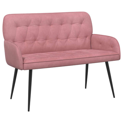 2 Seater Sofa with Metal Legs 2-Seater Pink Velvet