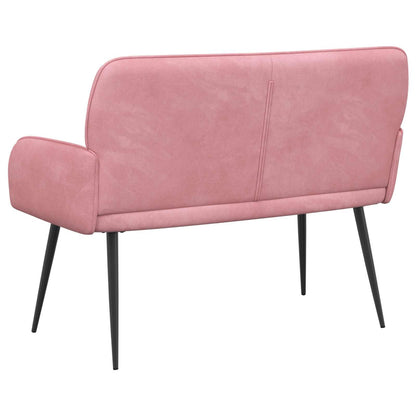 2 Seater Sofa with Metal Legs 2-Seater Pink Velvet