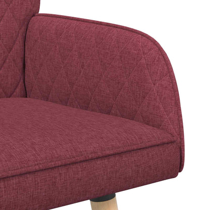 2 Seater Sofa with Solid Wood Legs 2-Seater Wine Red