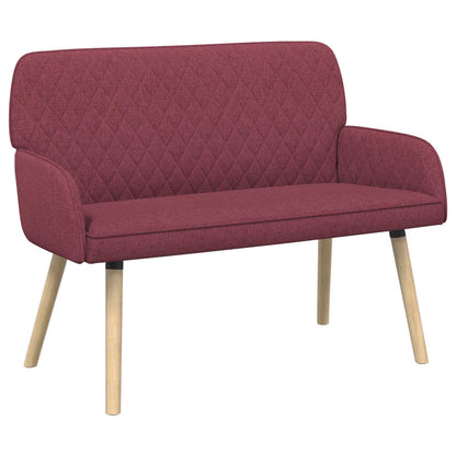 2 Seater Sofa with Solid Wood Legs 2-Seater Wine Red