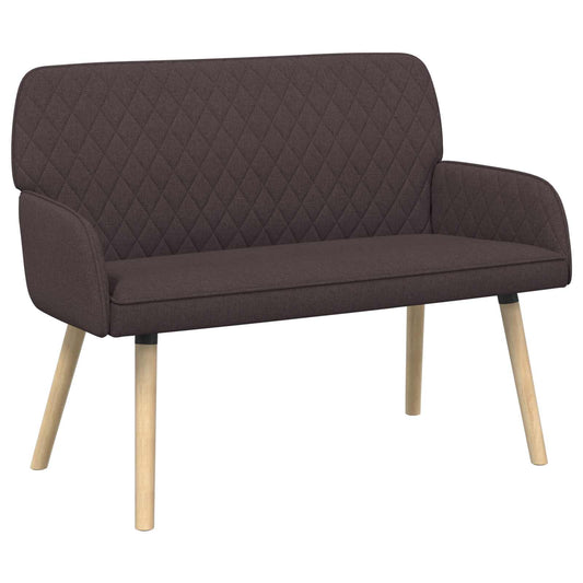 2 Seater Sofa with Solid Wood Legs 2-Seater Dark Brown