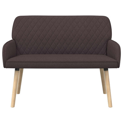 2 Seater Sofa with Solid Wood Legs 2-Seater Dark Brown