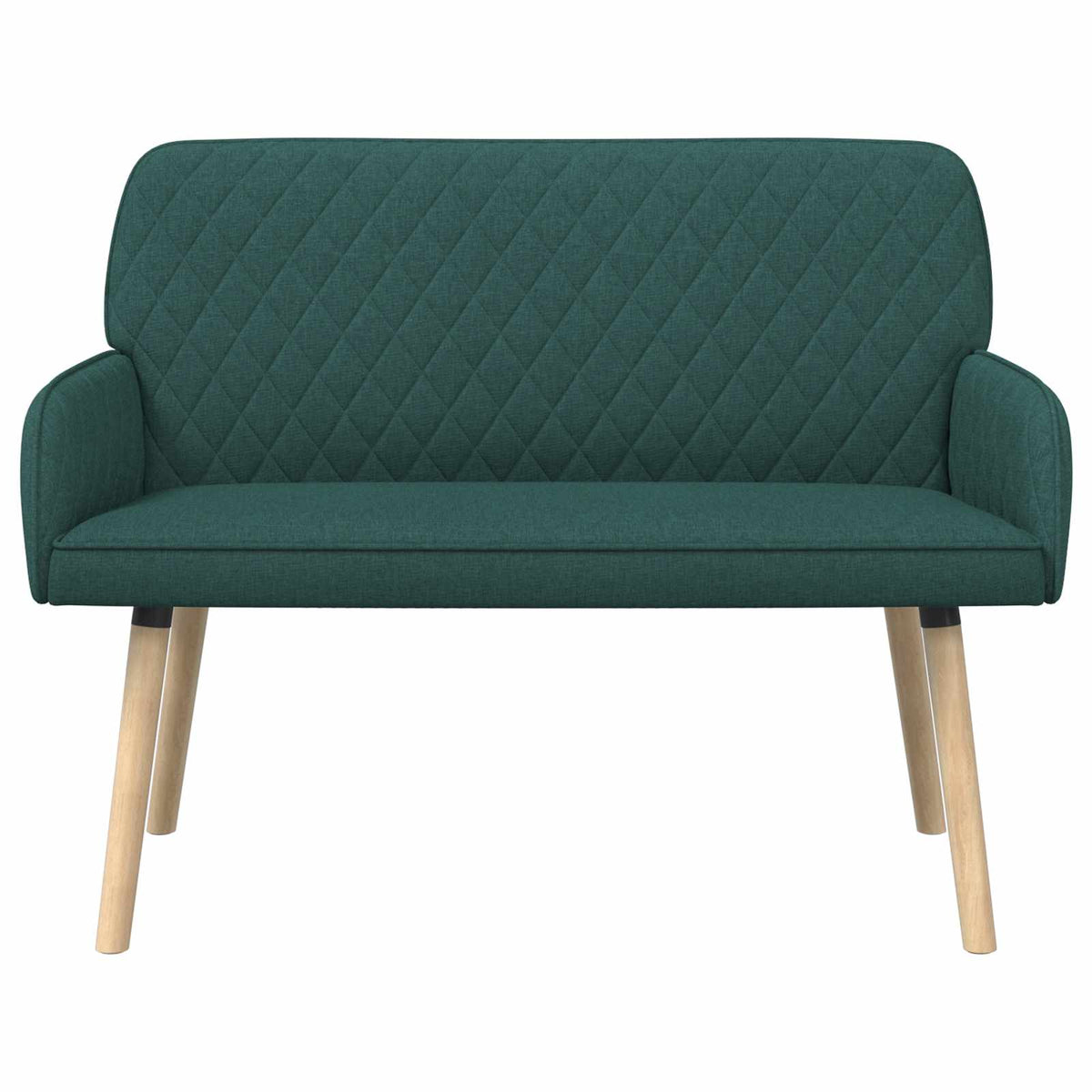 2 Seater Sofa with Solid Wood Legs 2-Seater Dark Green
