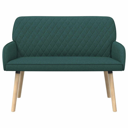 2 Seater Sofa with Solid Wood Legs 2-Seater Dark Green