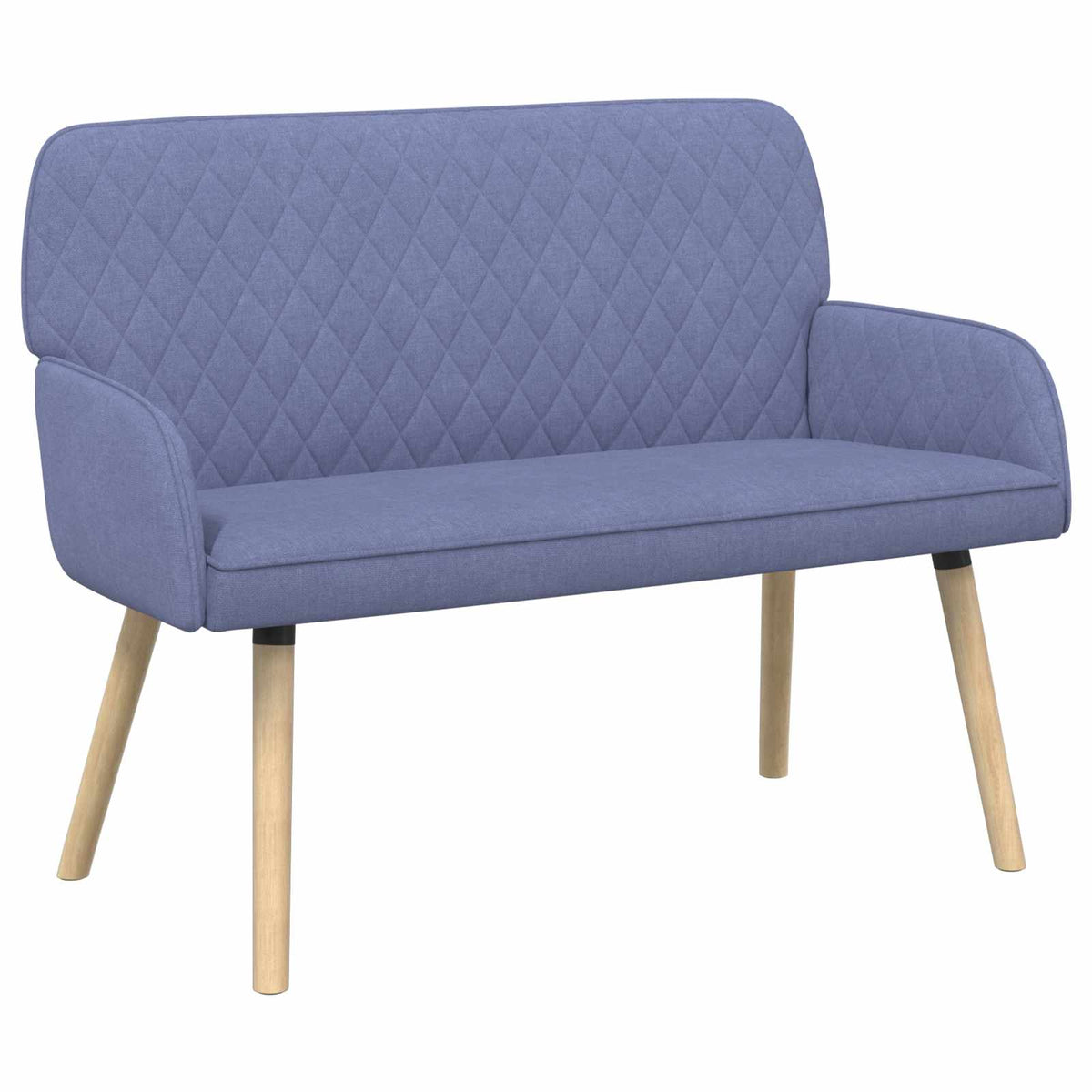 2 Seater Sofa with Solid Wood Legs 2-Seater Jeans Blue