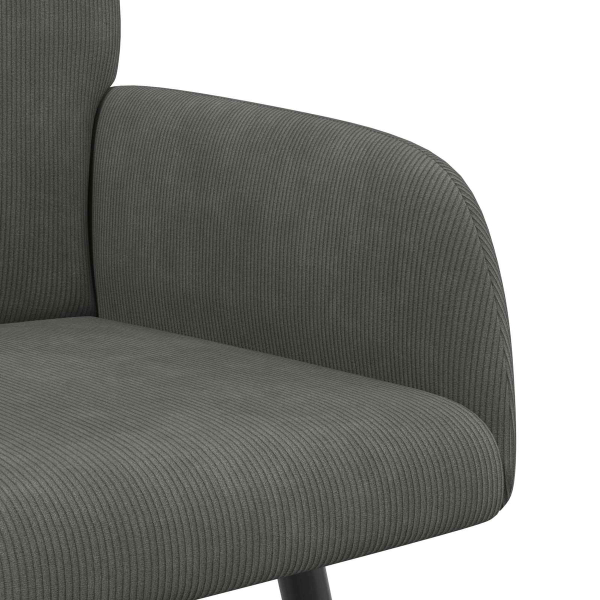 2 Seater Sofa with Metal Legs 2-Seater Dark Grey