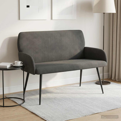 2 Seater Sofa with Metal Legs 2-Seater Dark Grey