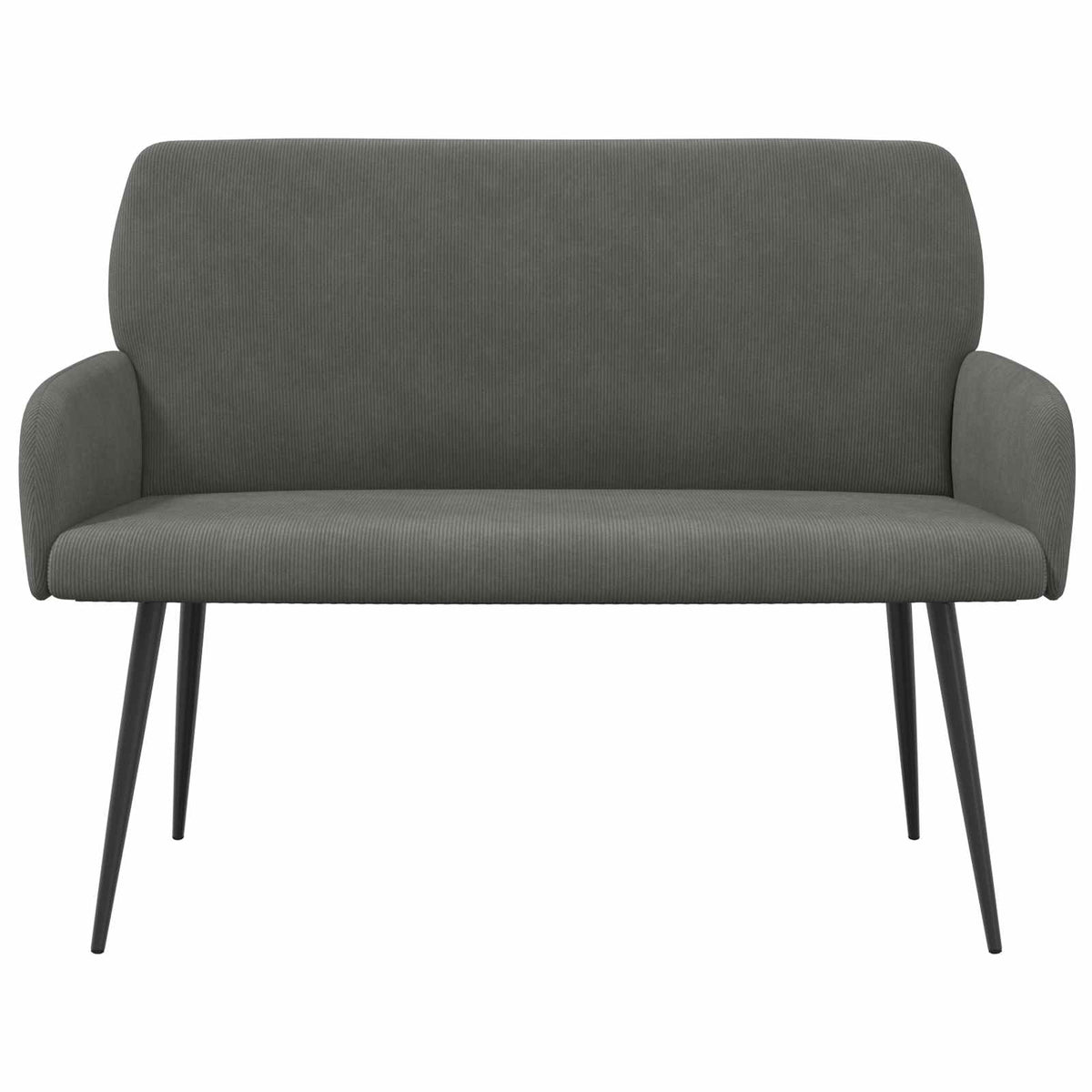 2 Seater Sofa with Metal Legs 2-Seater Dark Grey