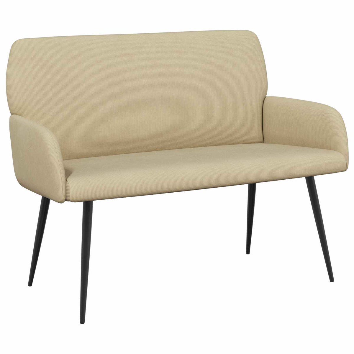 2 Seater Sofa with Metal Legs 2-Seater Grey Green