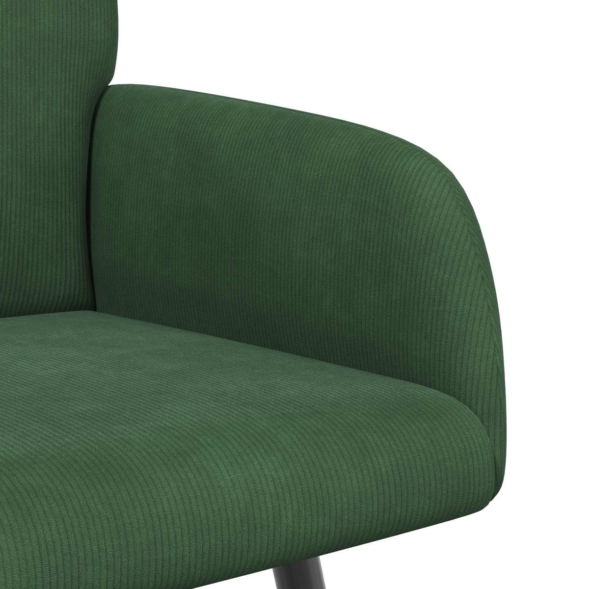 2 Seater Sofa with Metal Legs 2-Seater Dark Green