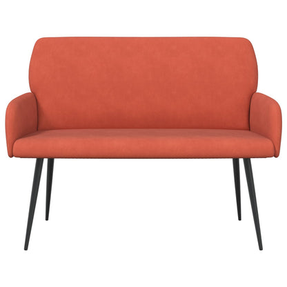 2 Seater Sofa with Metal Legs 2-Seater Red Orange