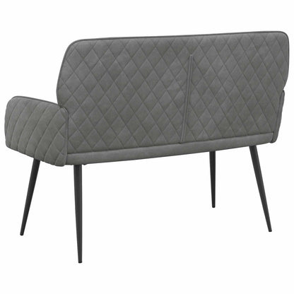 2 Seater Sofa with Metal Legs 2-Seater Dark Grey Velvet