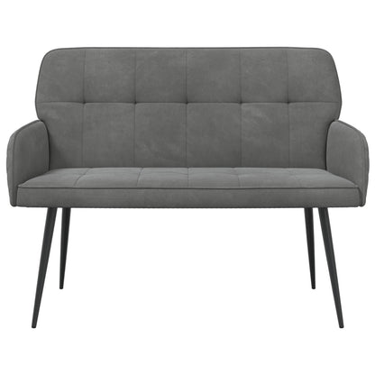 2 Seater Sofa with Metal Legs 2-Seater Dark Grey Velvet