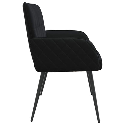2 Seater Sofa with Metal Legs 2-Seater Black Velvet
