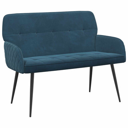 2 Seater Sofa with Metal Legs 2-Seater Blue Velvet
