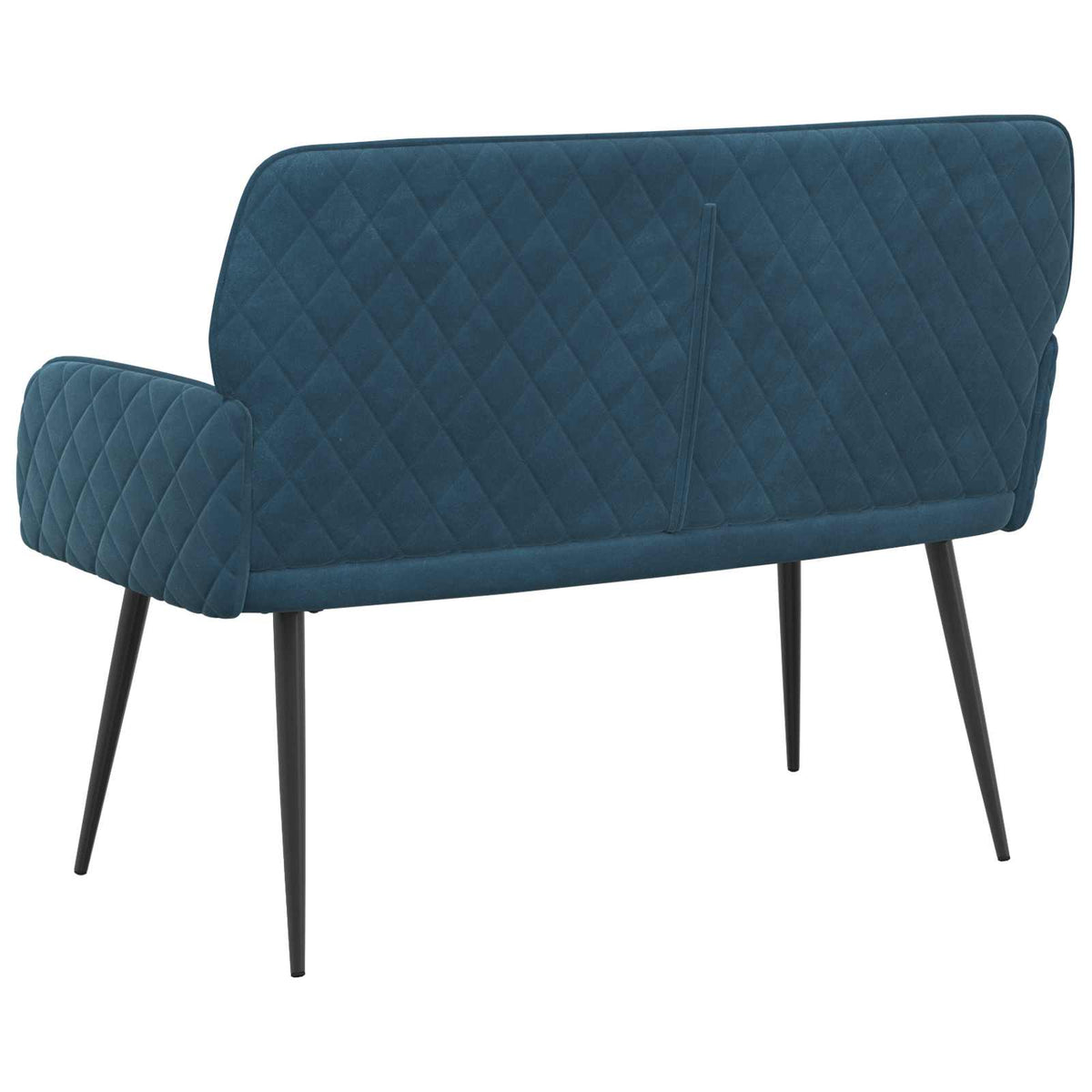 2 Seater Sofa with Metal Legs 2-Seater Blue Velvet