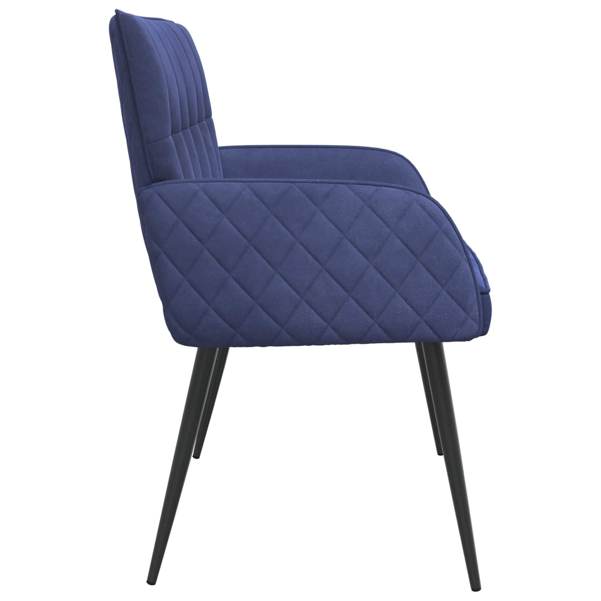 2 Seater Sofa with Metal Legs 2-Seater Police Blue Velvet