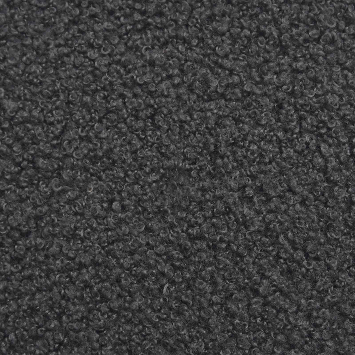 2 Seater Sofa with Solid Wood Legs Dark Grey Bouclé