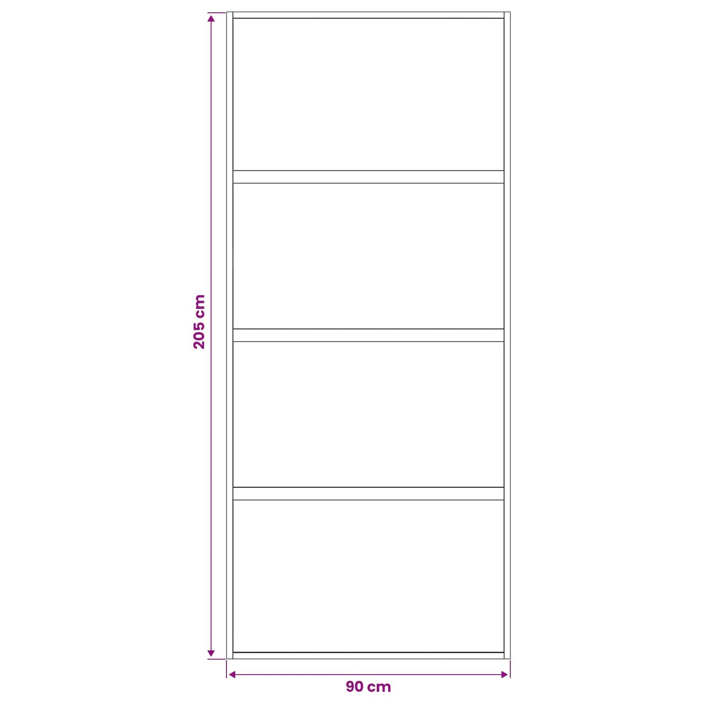 Sliding Door 90 x 205 cm Tempered Glass and Aluminium