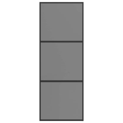 Sliding Door 76 x 205 cm Tempered Glass and Aluminium