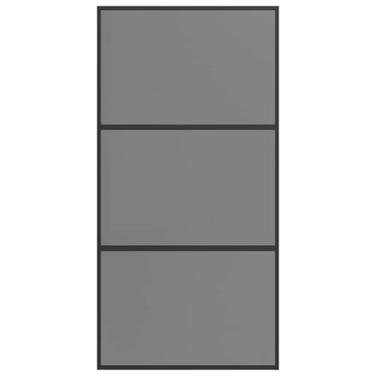 Sliding Door 102 x 205 cm Tempered Glass and Aluminium