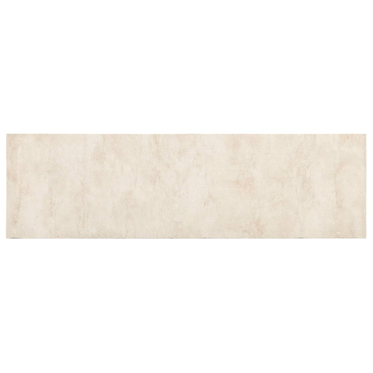 Kitchen Rug Cream Concrete 300 x 60 cm 100% Polyamide Washable
