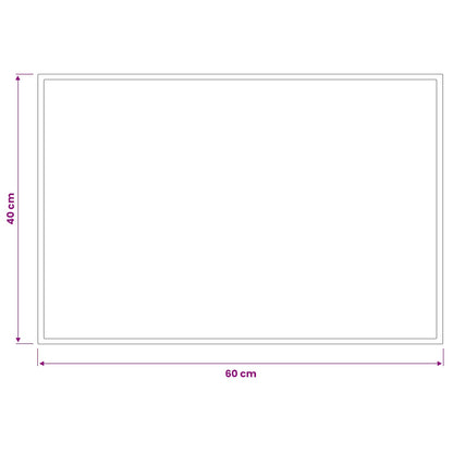 Doormat Light Grey 60 x 40 cm 100% Polyamide