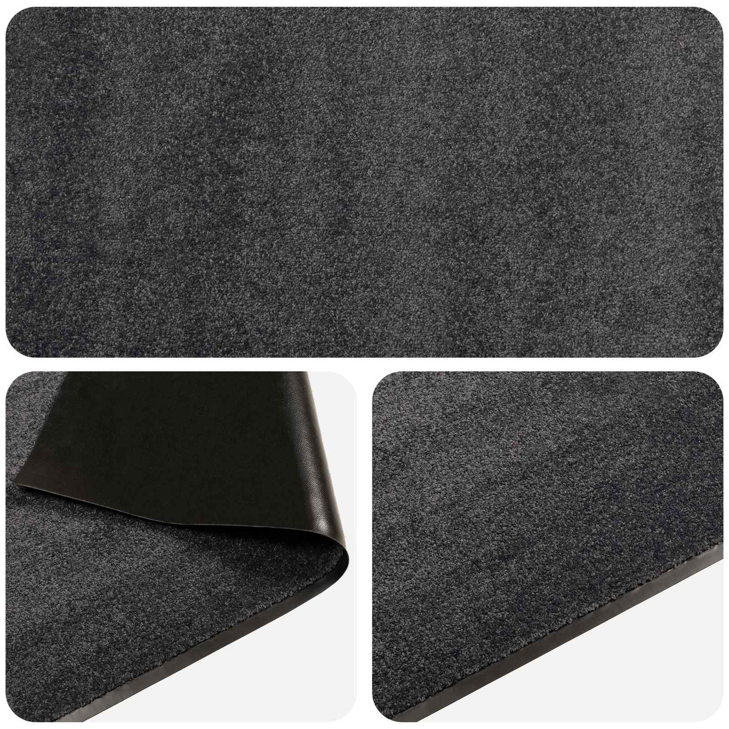 Doormat Light Grey 300 x 120 cm 100% Polyamide