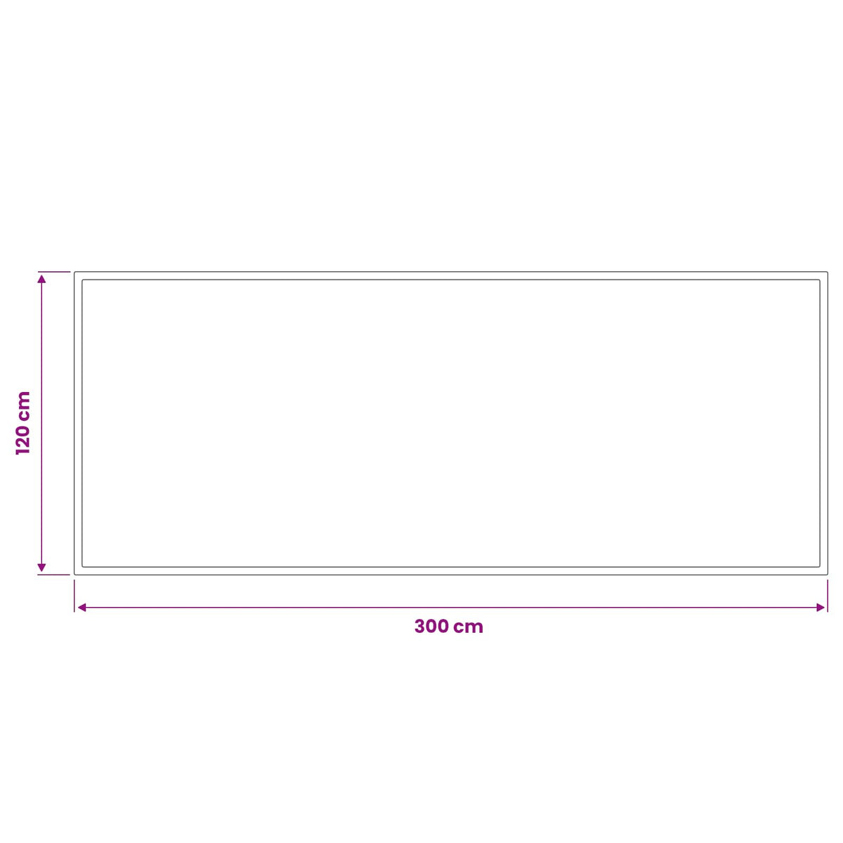 Doormat Light Grey 300 x 120 cm 100% Polyamide