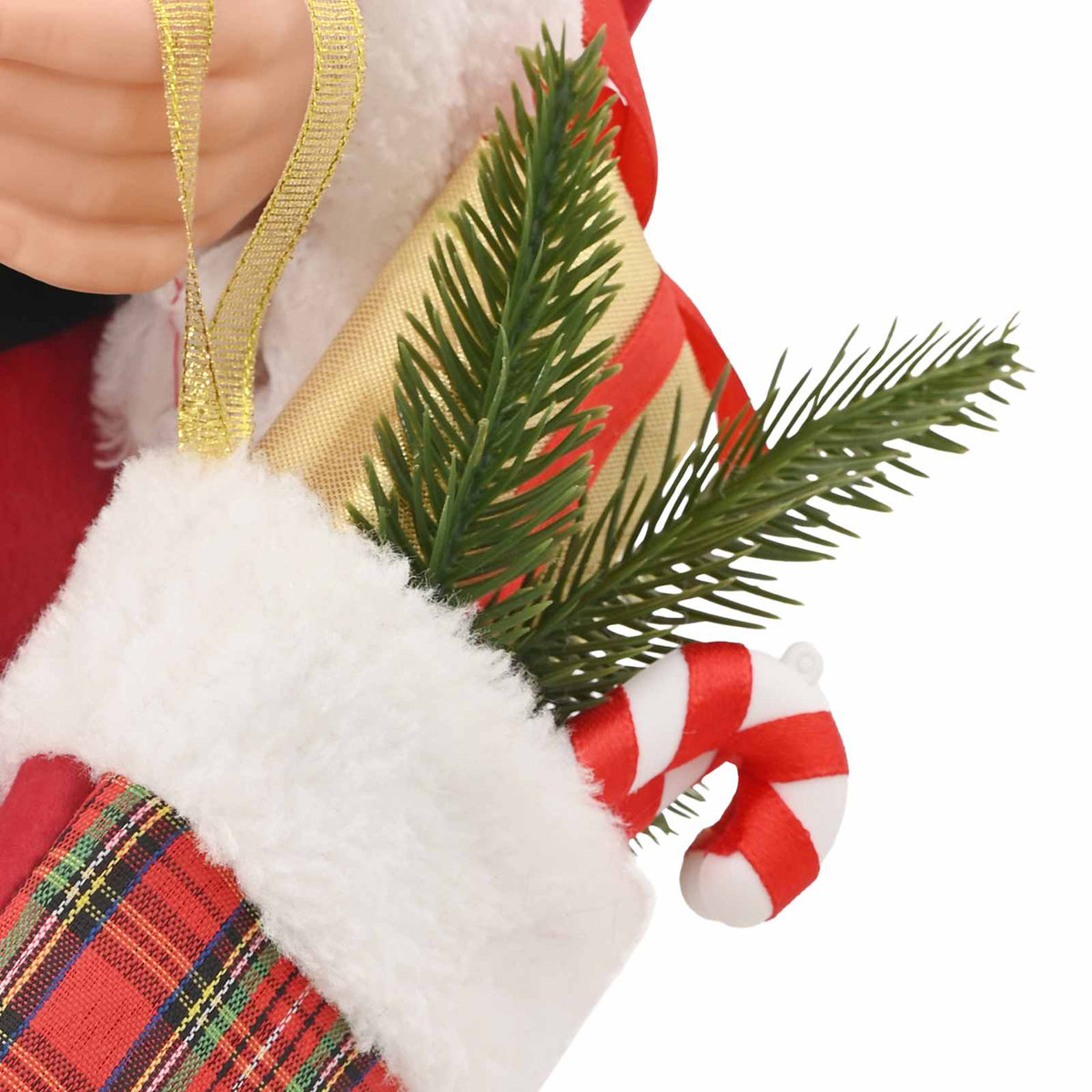 Santa Claus Figure Red 46 cm Polyester
