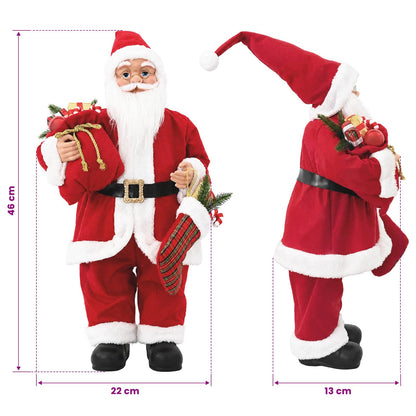 Santa Claus Figure Red 46 cm Polyester