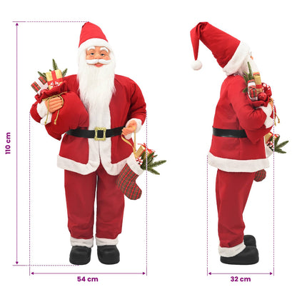 Santa Claus Figure Red 110 cm Polyester