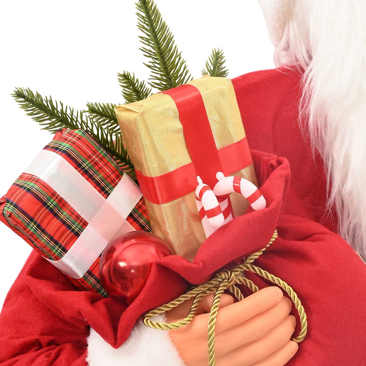 Santa Claus Figure Red 180 cm Polyester