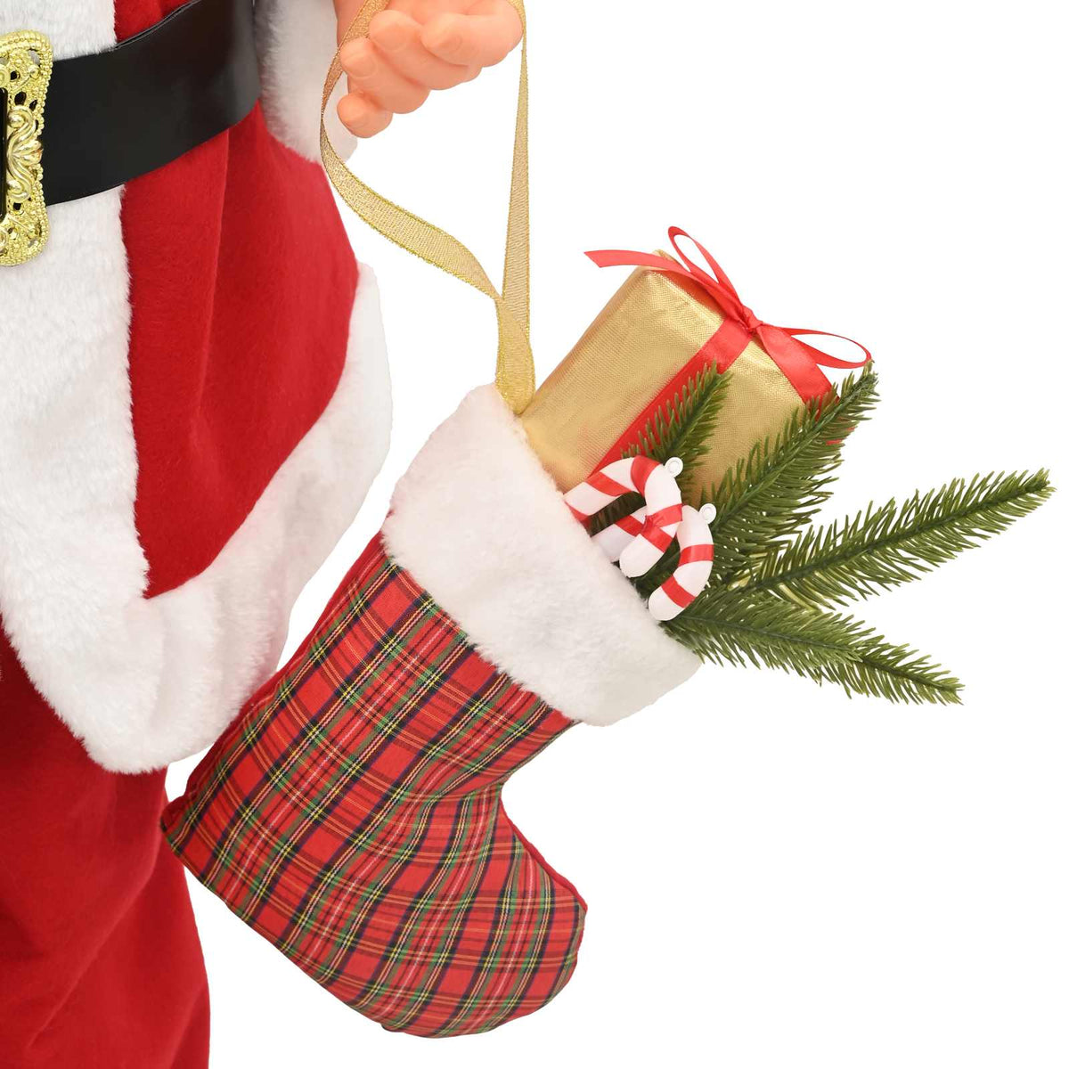 Santa Claus Figure Red 180 cm Polyester
