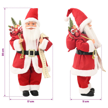 Santa Claus Figure Red 30 cm Polyester