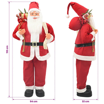 Santa Claus Figure Red 110 cm Polyester
