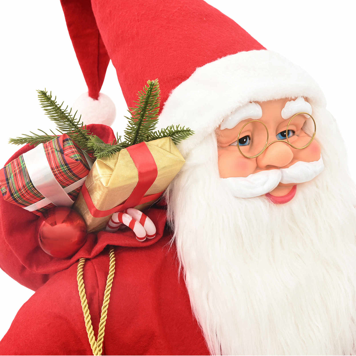 Santa Claus Figure Red 180 cm Polyester