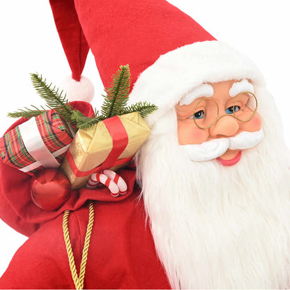 Santa Claus Figure Red 180 cm Polyester